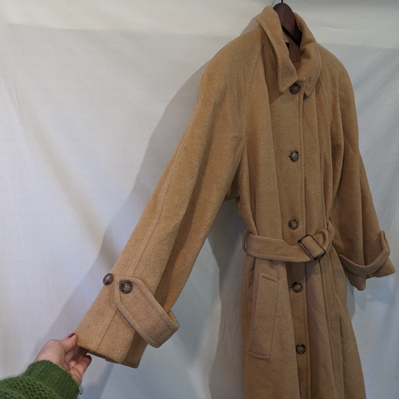 Lauren Ralph Lauren Camel Hair Trench Coat Size 8 - Picture 5 of 13